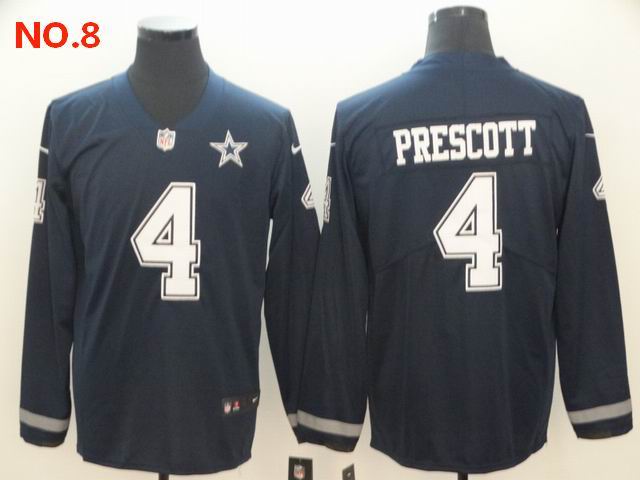 Men's Dallas Cowboys #4 Dak Prescott Jerseys NO.8;